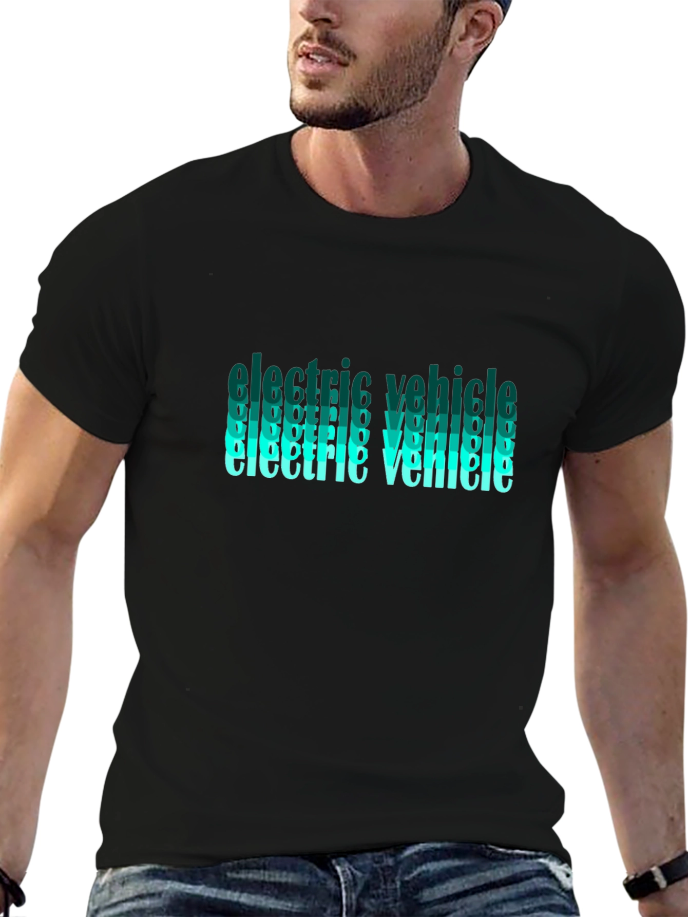 Electric Vehicle Graphic T-Shirt - Eco-Friendly Fashion