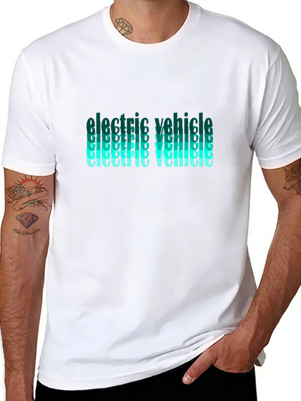 Electric Vehicle Graphic T-Shirt - Eco-Friendly Fashion