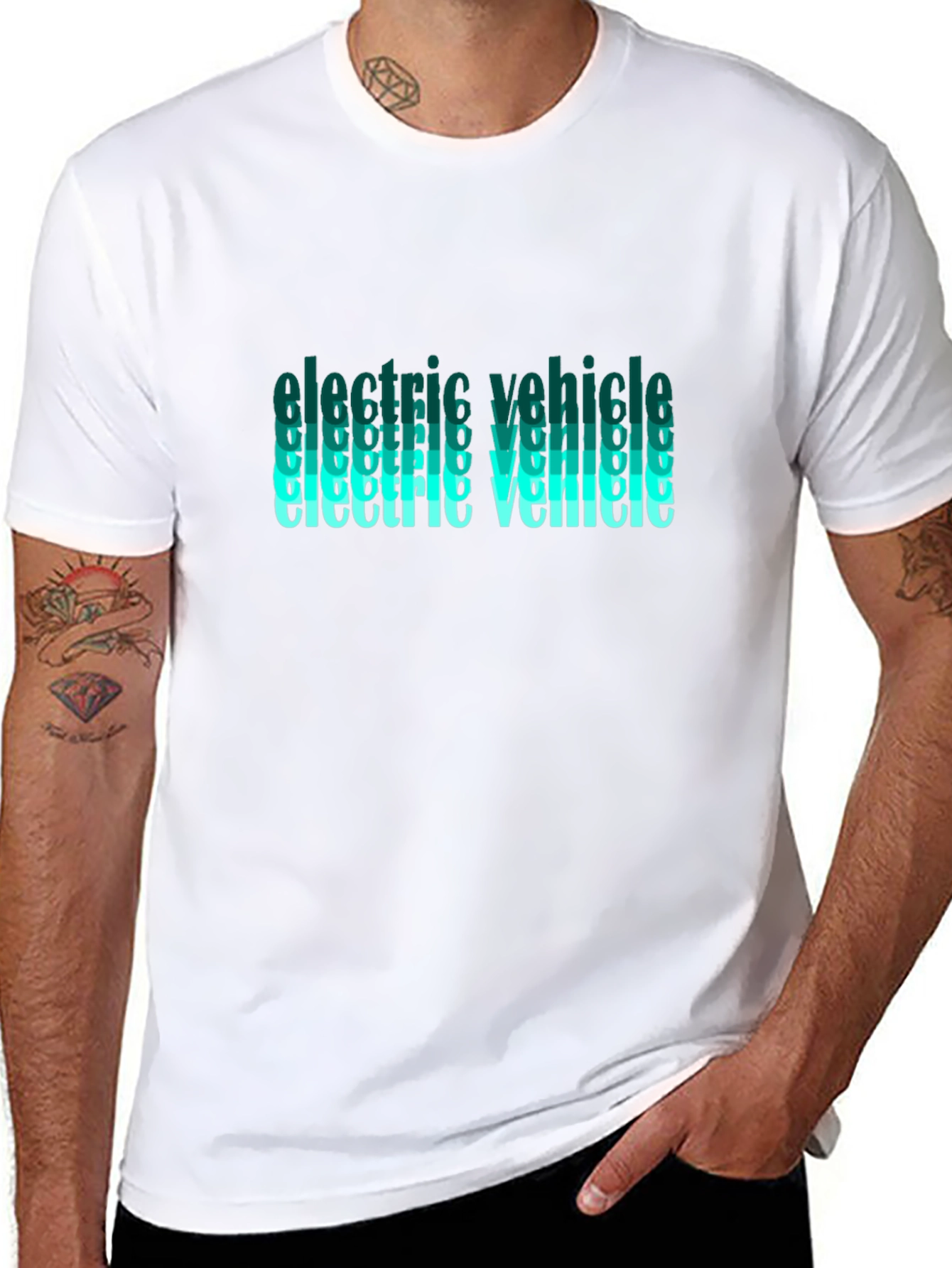 Electric Vehicle Graphic T-Shirt - Eco-Friendly Fashion