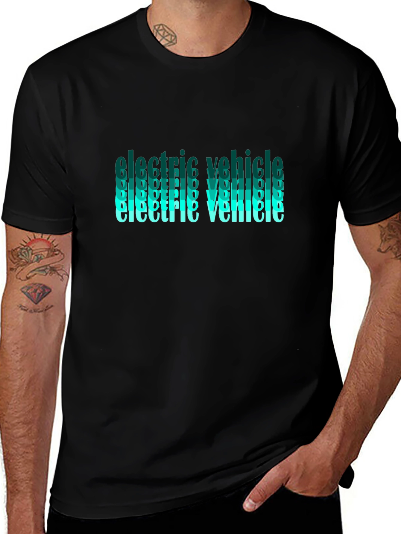 Electric Vehicle Graphic T-Shirt - Eco-Friendly Fashion