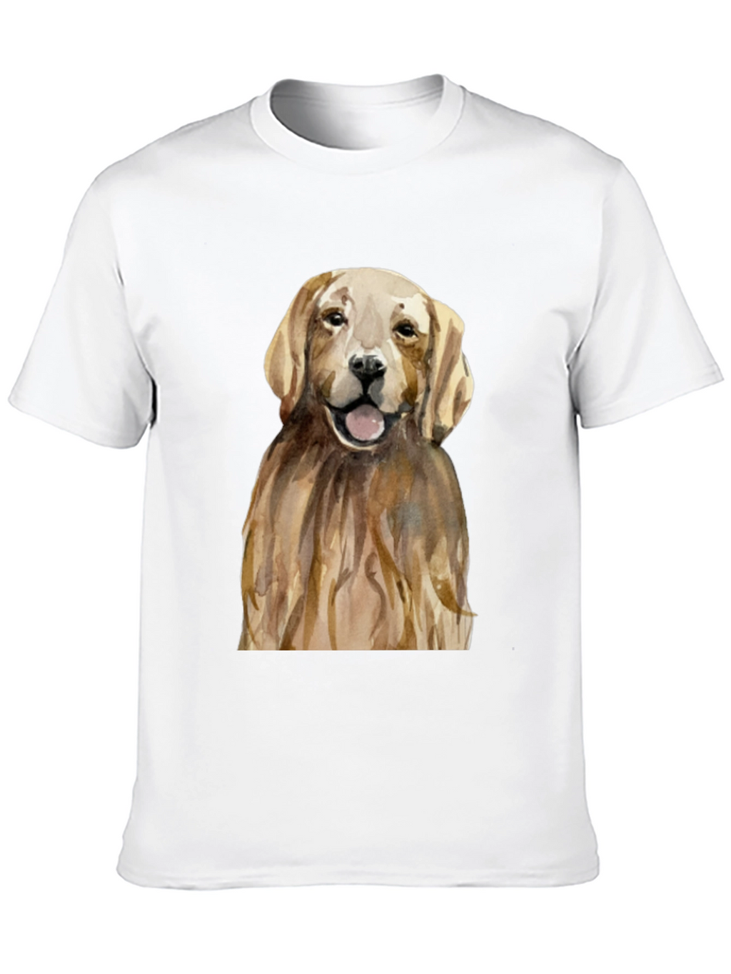 Golden Retriever Graphic Tee - Mens Black T-Shirt