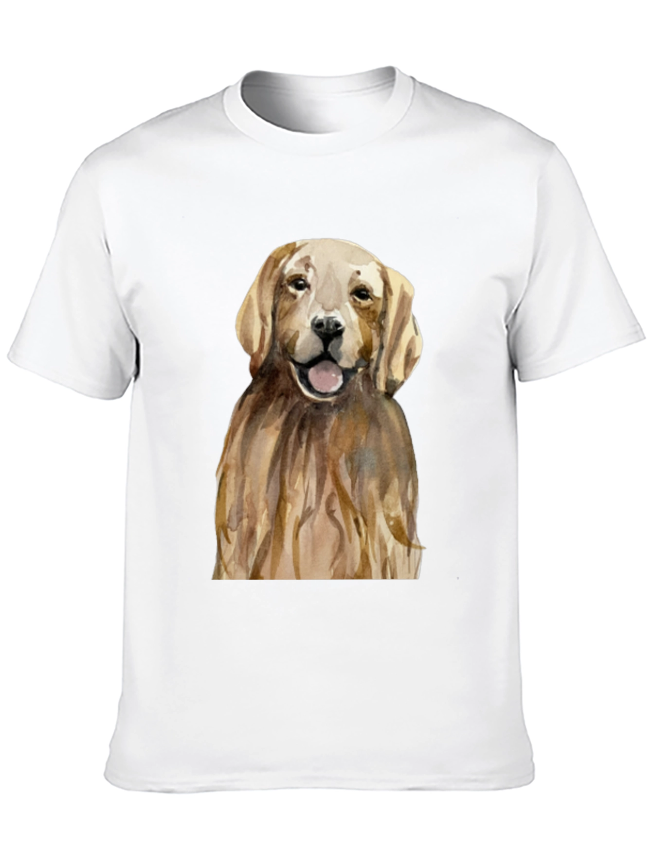 Golden Retriever Graphic Tee - Mens Black T-Shirt