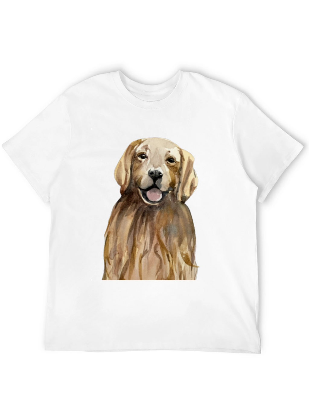 Golden Retriever Graphic Tee - Mens Black T-Shirt