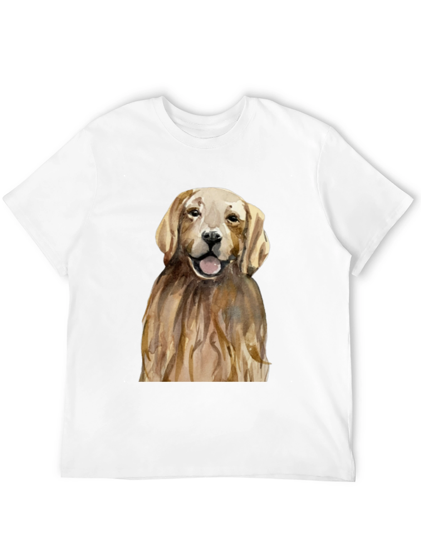Golden Retriever Graphic Tee - Mens Black T-Shirt