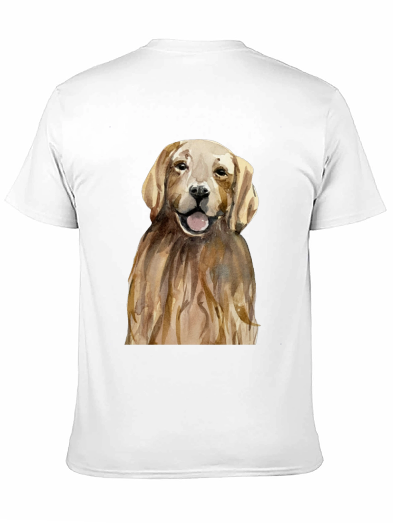 Golden Retriever Graphic Tee - Mens Black T-Shirt