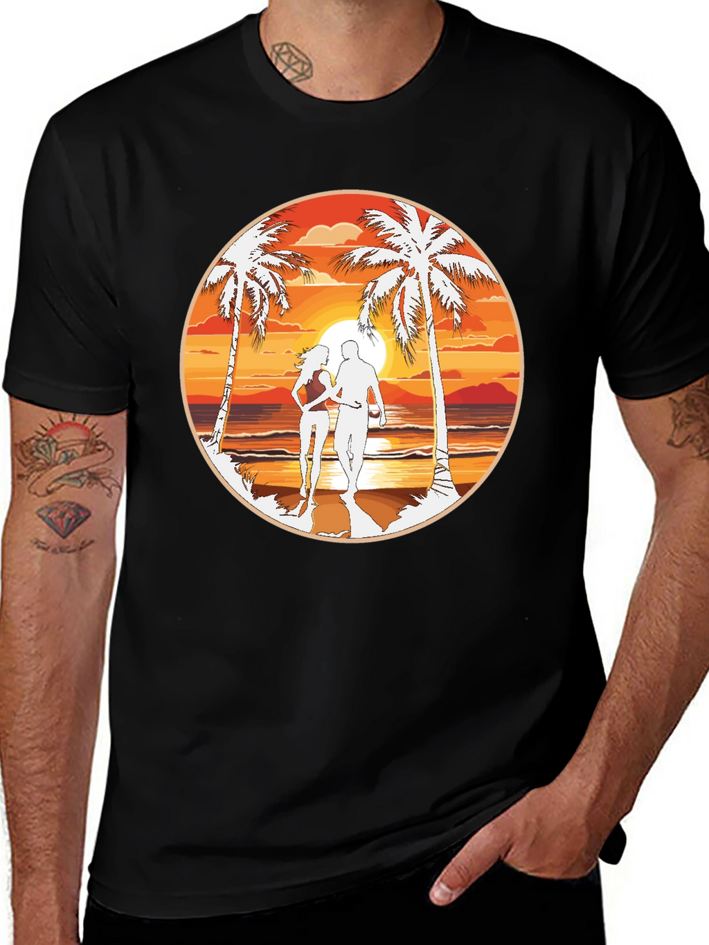 Beach Sunset Graphic Tee