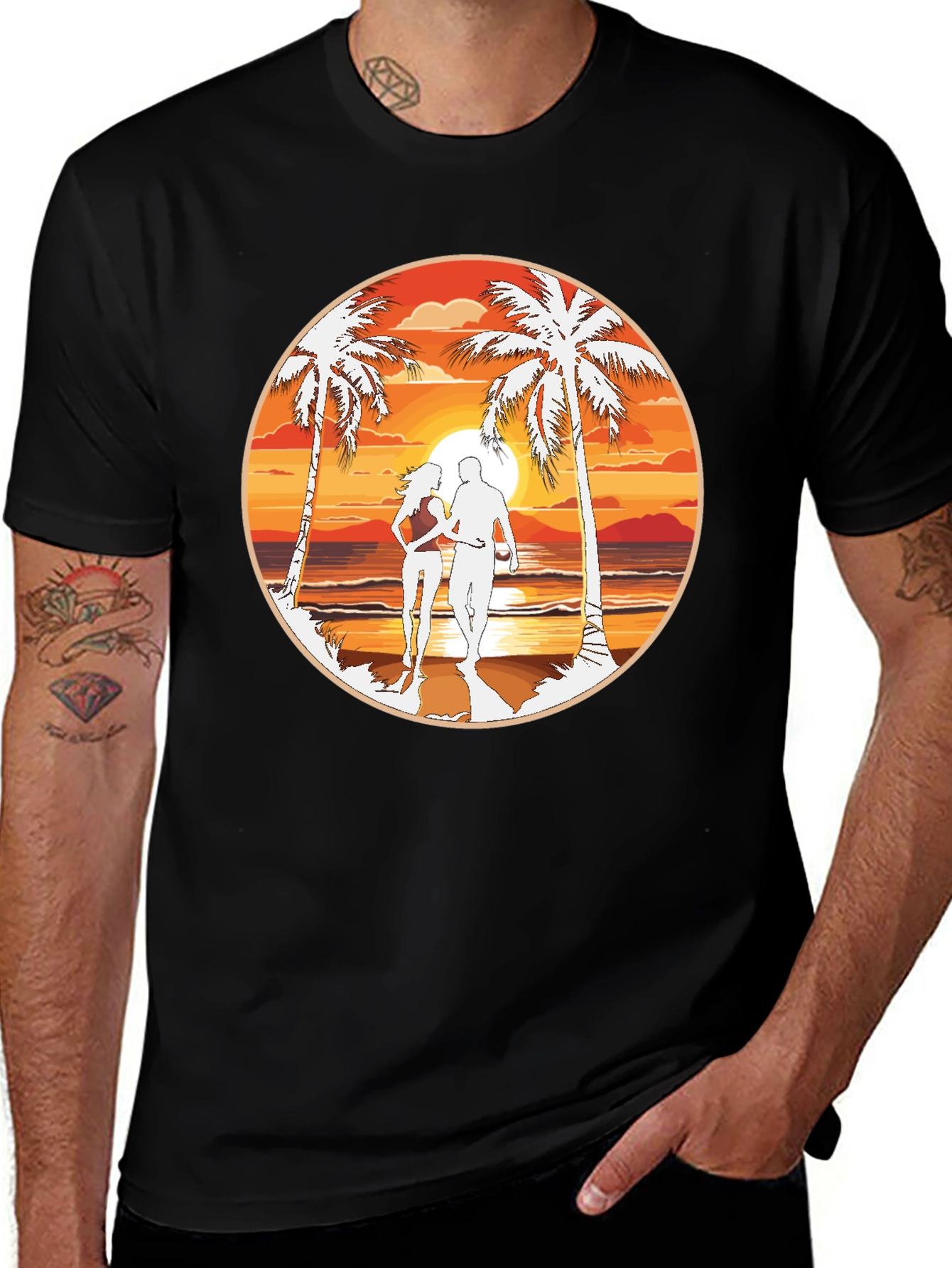 Beach Sunset Graphic Tee