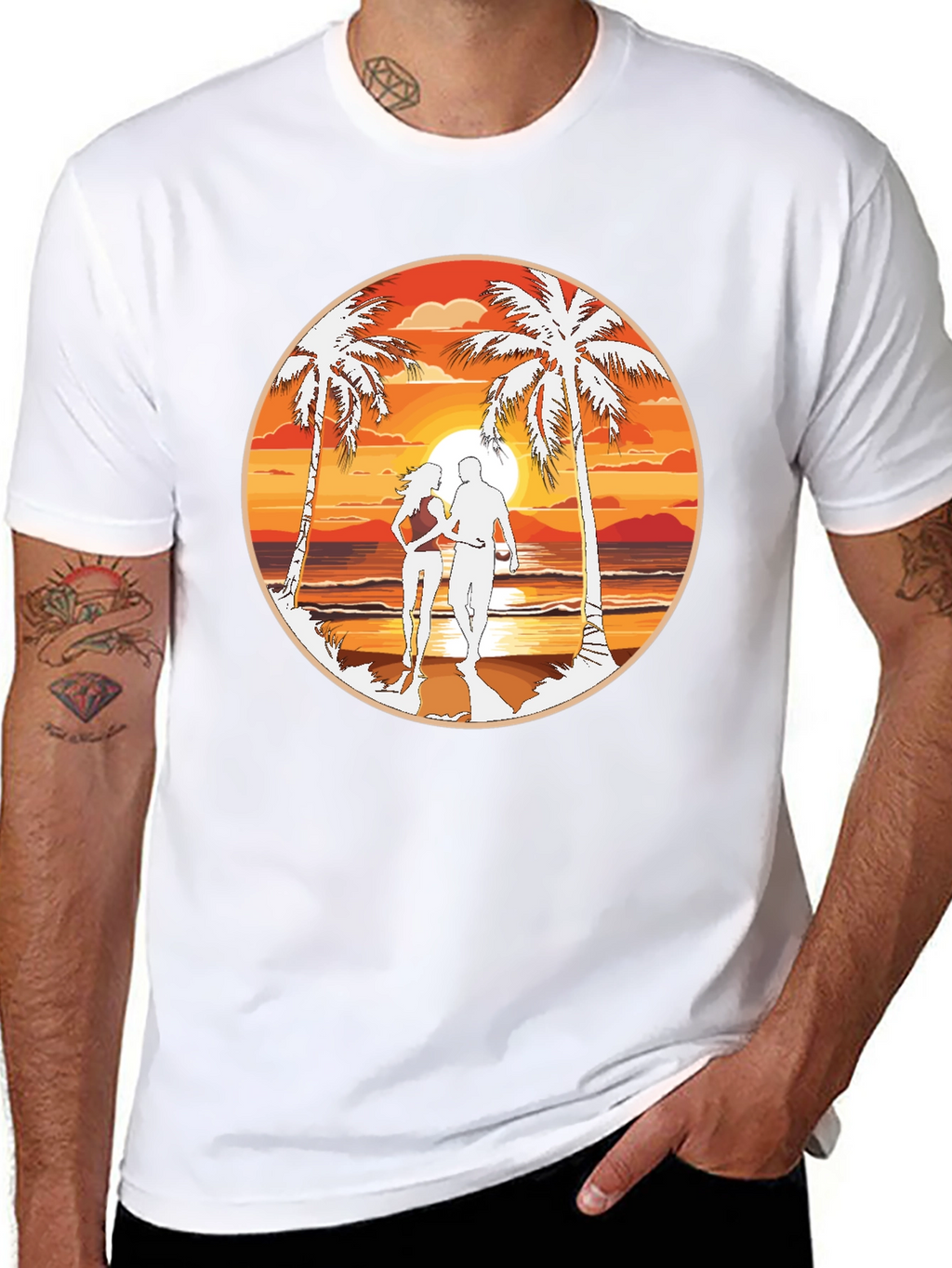 Beach Sunset Graphic Tee