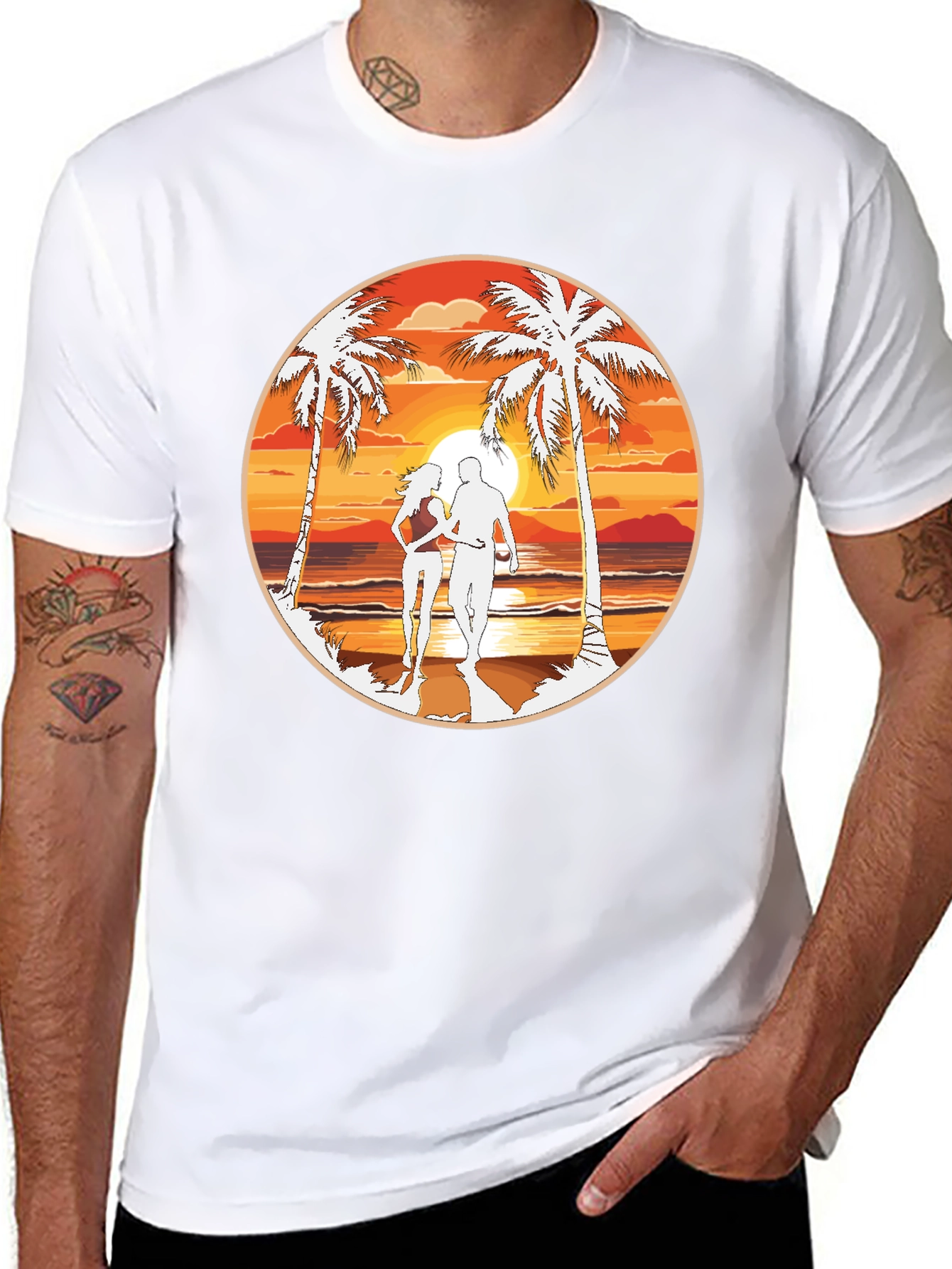 Beach Sunset Graphic Tee