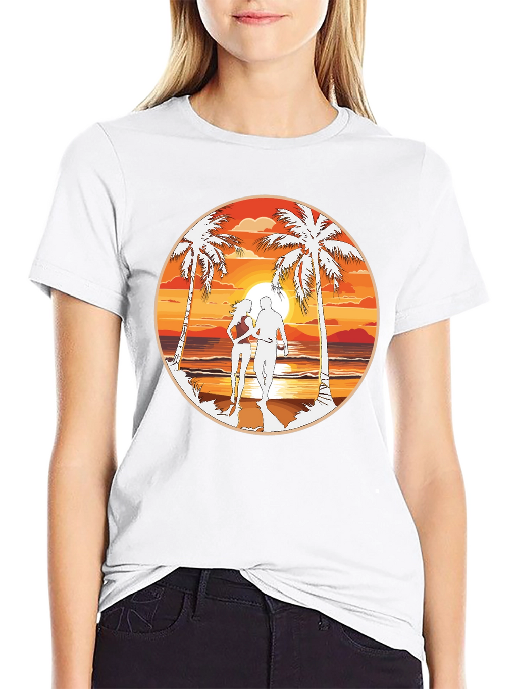 Beach Sunset Graphic Tee