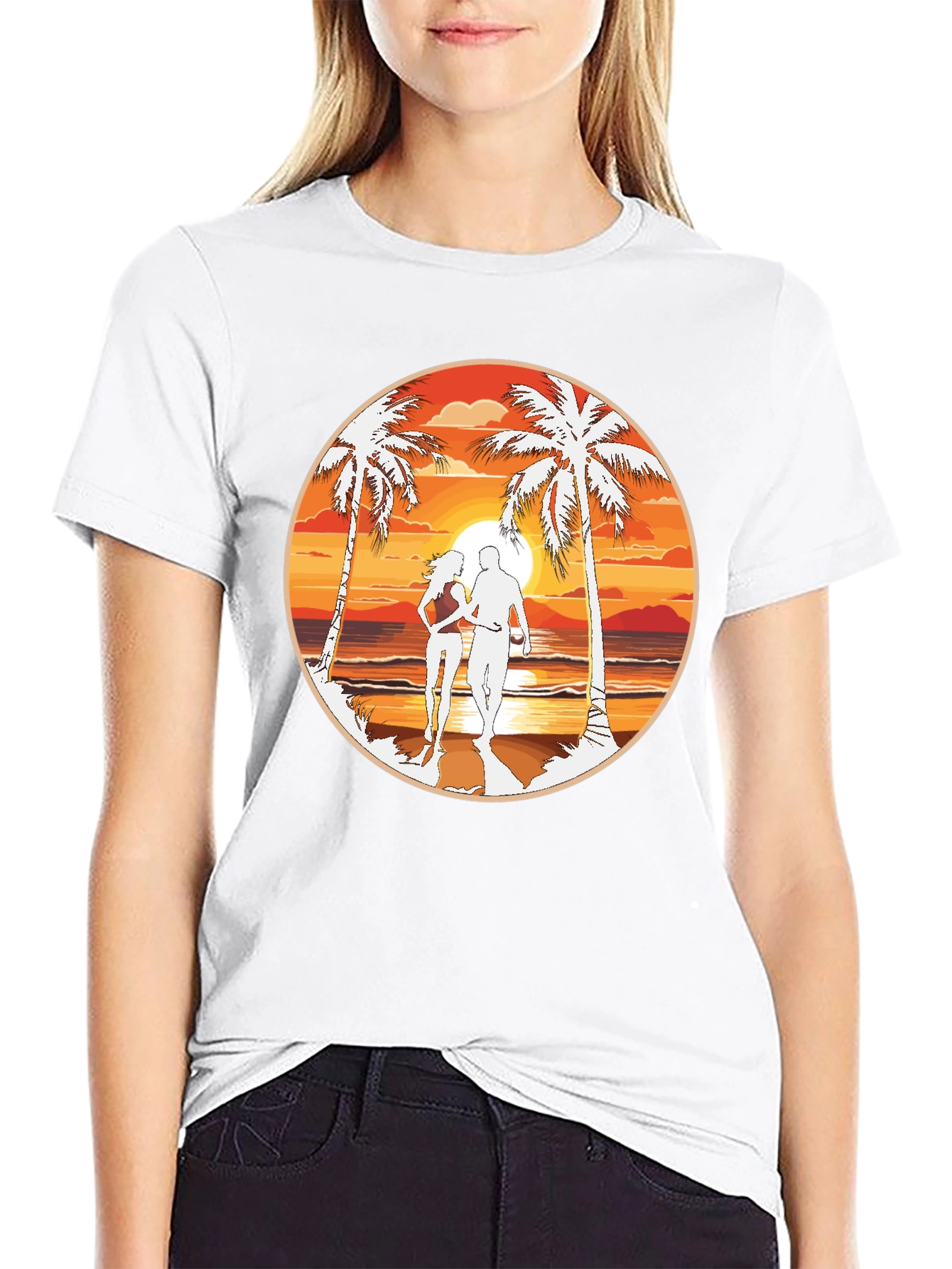 Beach Sunset Graphic Tee