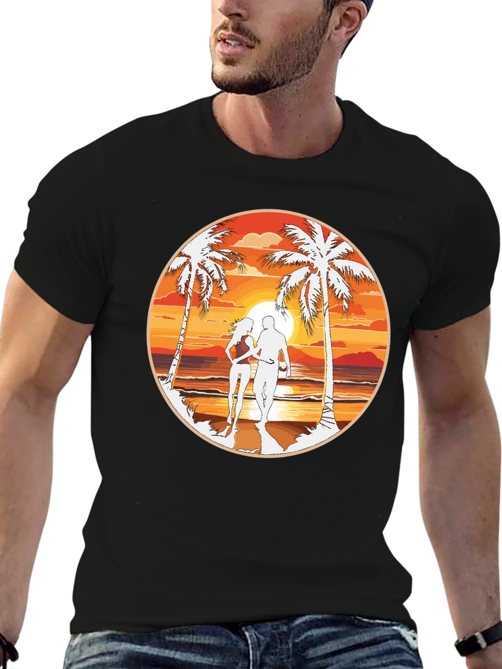 Beach Sunset Graphic Tee
