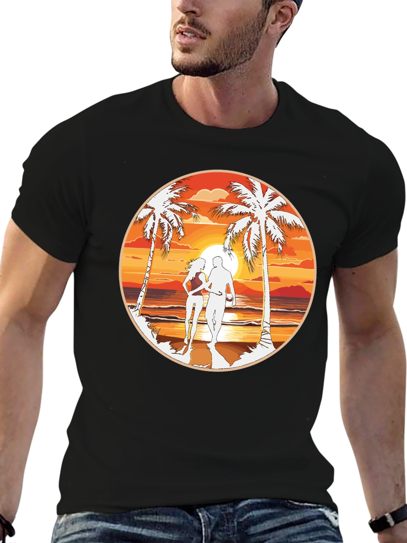 Beach Sunset Graphic Tee