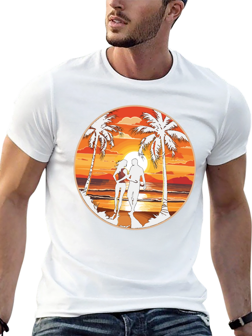 Beach Sunset Graphic Tee