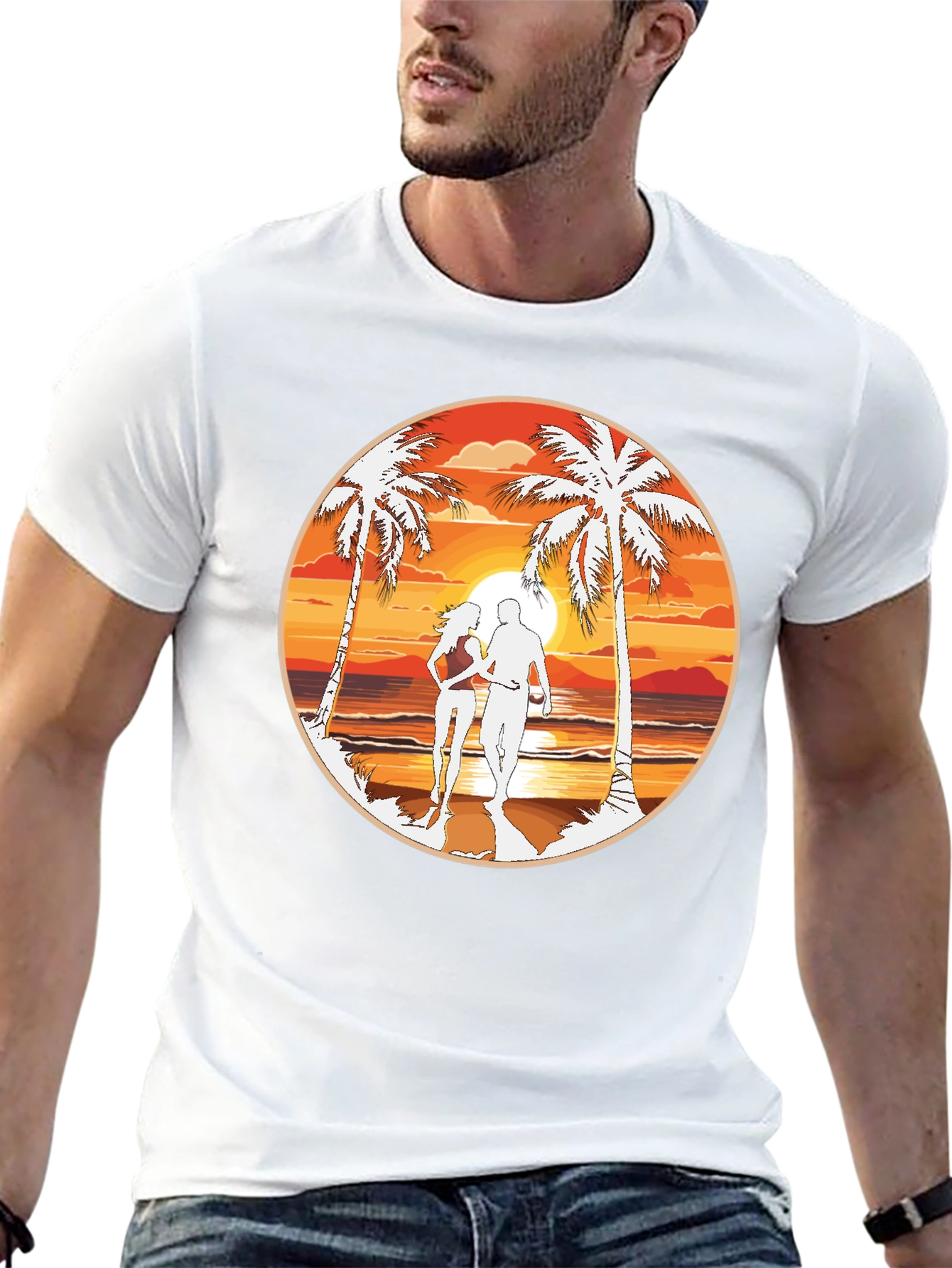 Beach Sunset Graphic Tee