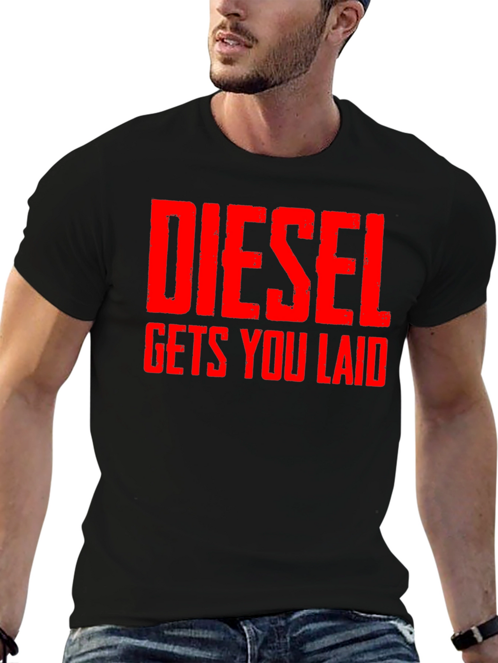 Diesel Gets You Laid T-Shirt - Bold Statement Tee
