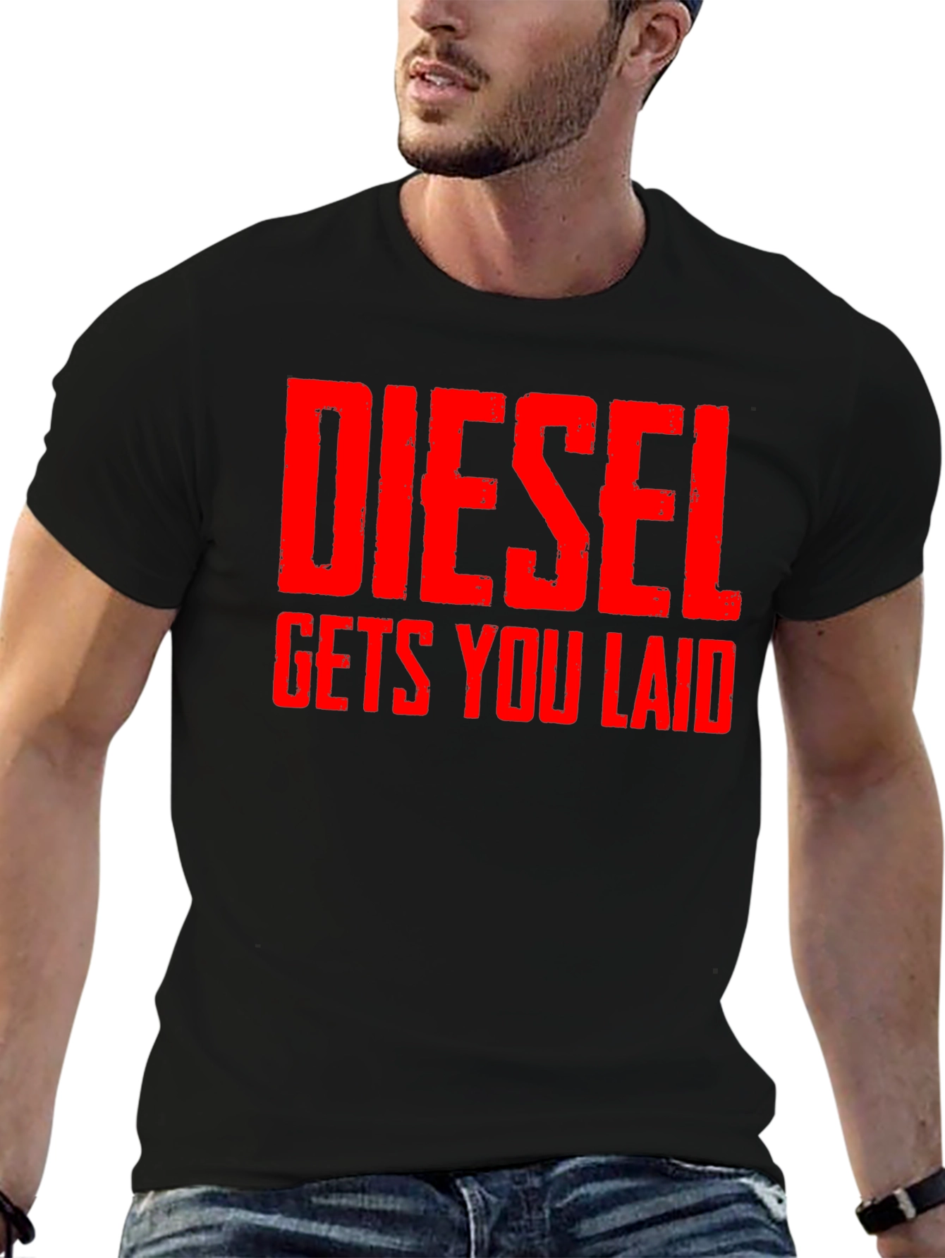 Diesel Gets You Laid T-Shirt - Bold Statement Tee