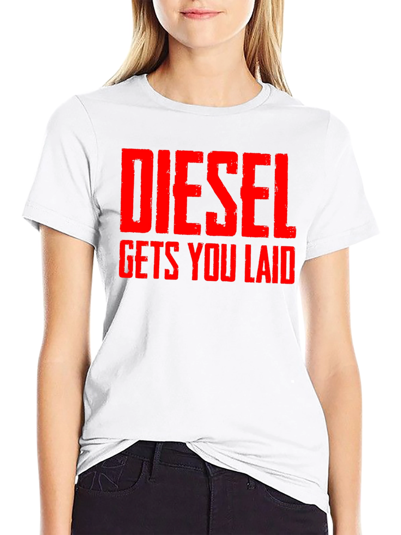 Diesel Gets You Laid T-Shirt - Bold Statement Tee