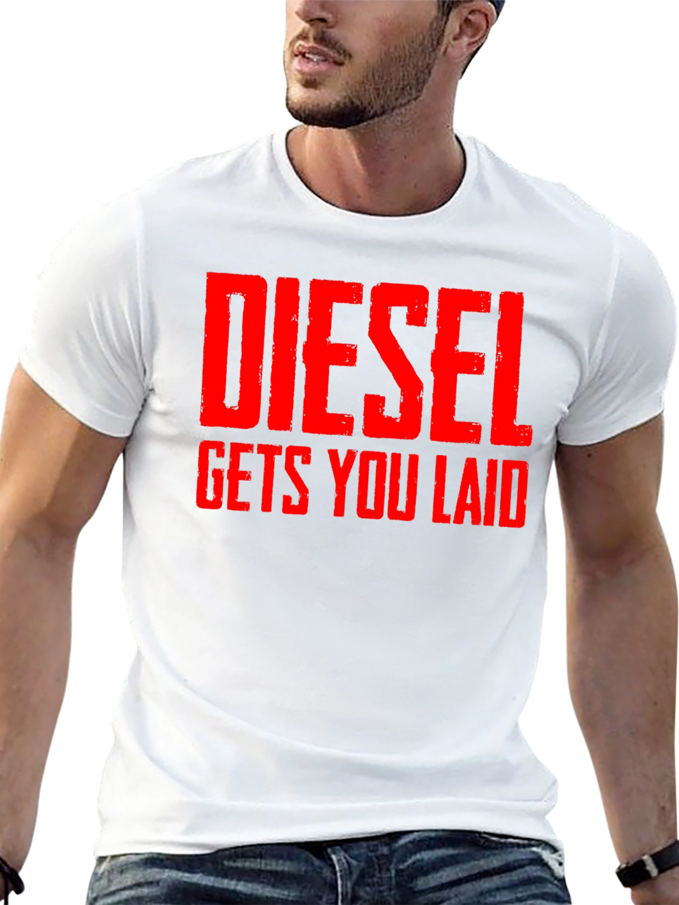 Diesel Gets You Laid T-Shirt - Bold Statement Tee
