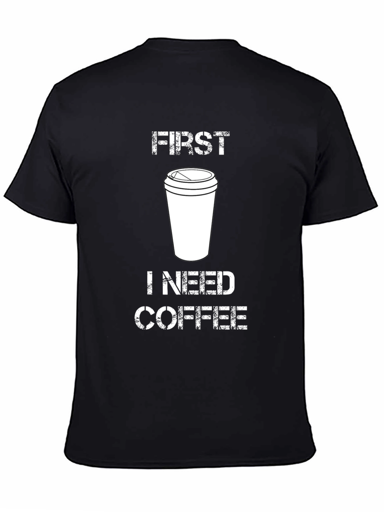 First I Need Coffee Graphic Tee
