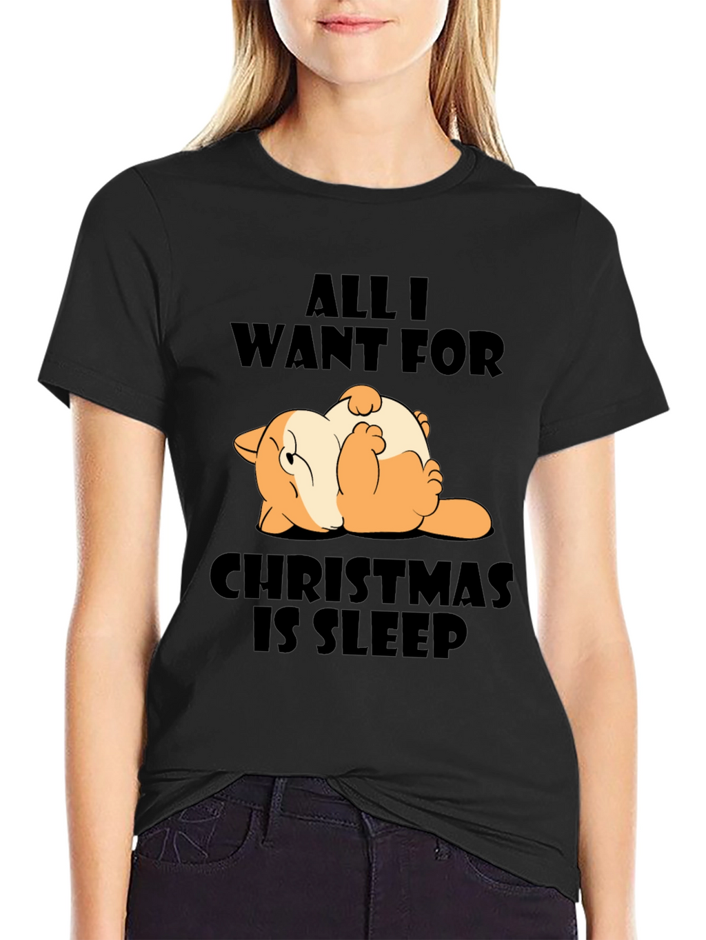 Funny Christmas Sleep T-Shirt