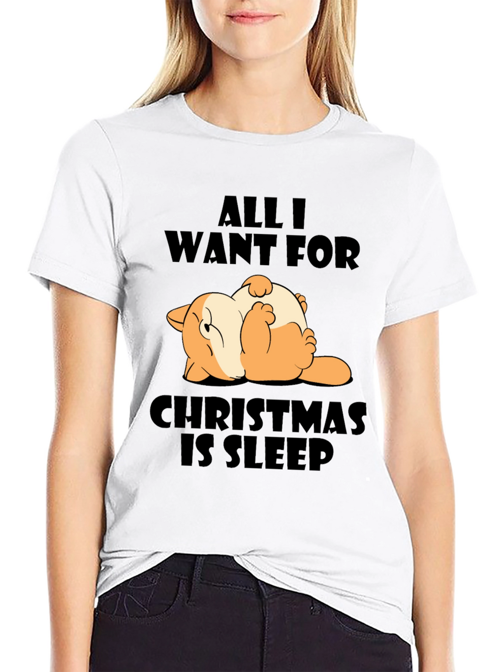 Funny Christmas Sleep T-Shirt