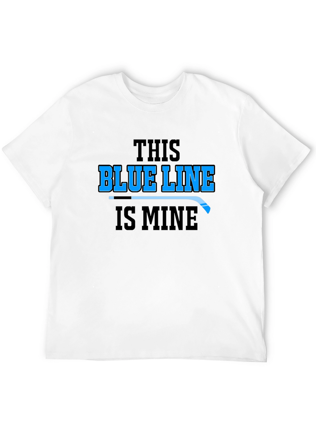 Blue Line Hockey Graphic T-Shirt