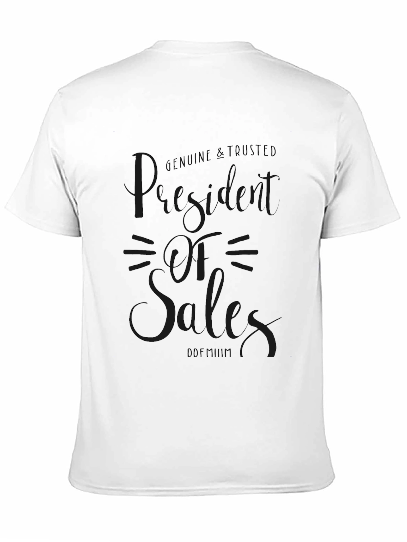 President of Sales Black T-Shirt