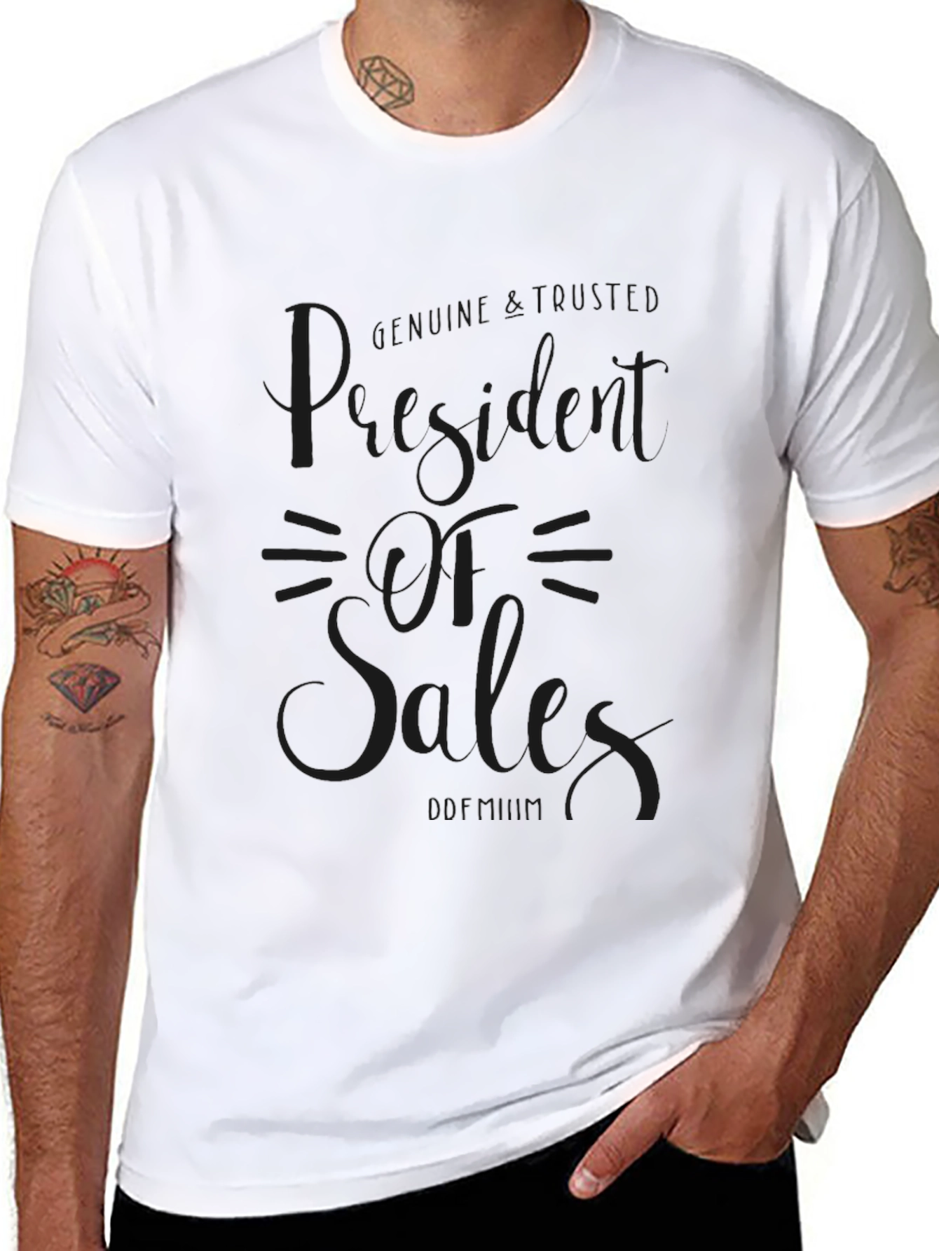 President of Sales Black T-Shirt