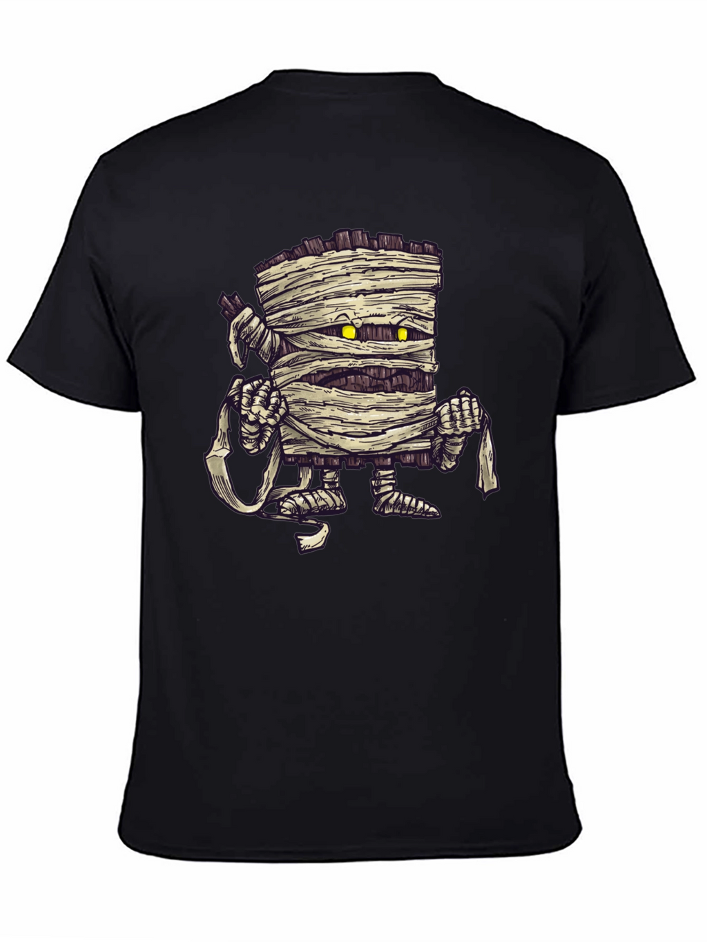 Mummy Graphic Print Black T-Shirt