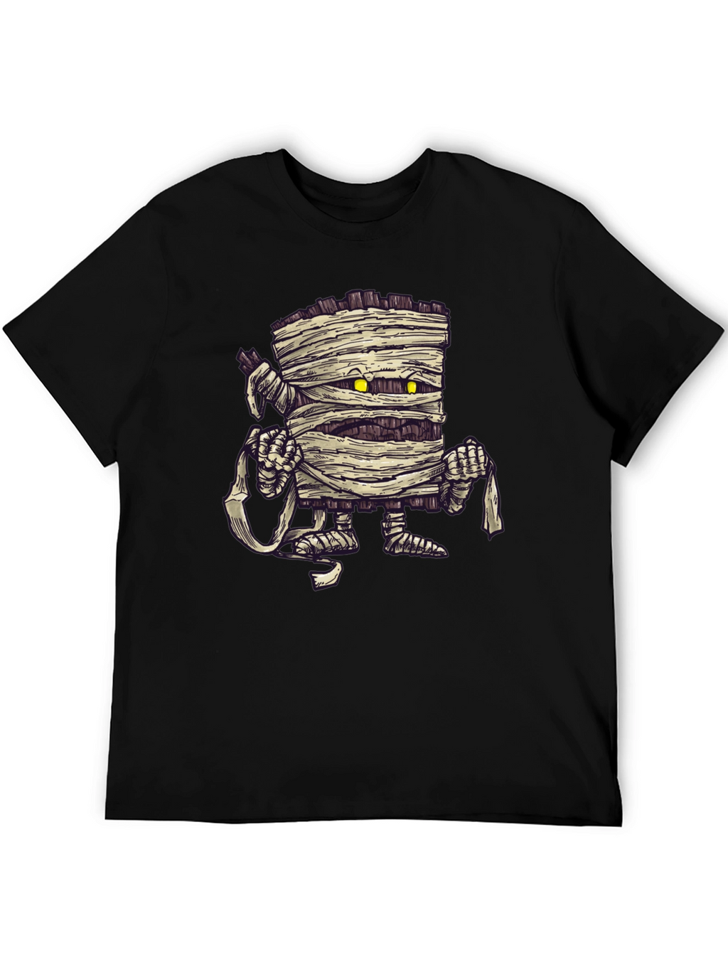 Mummy Graphic Print Black T-Shirt