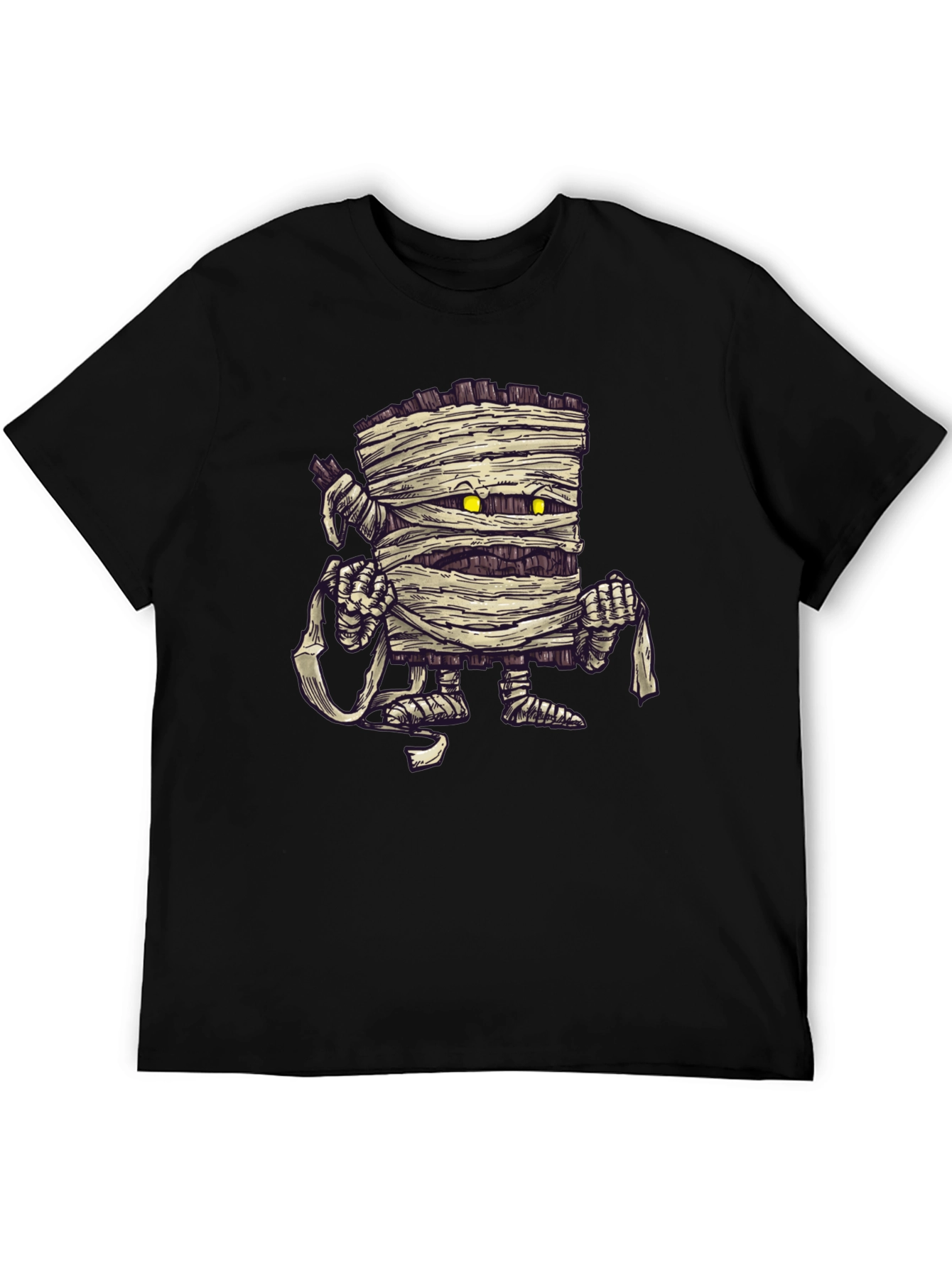 Mummy Graphic Print Black T-Shirt
