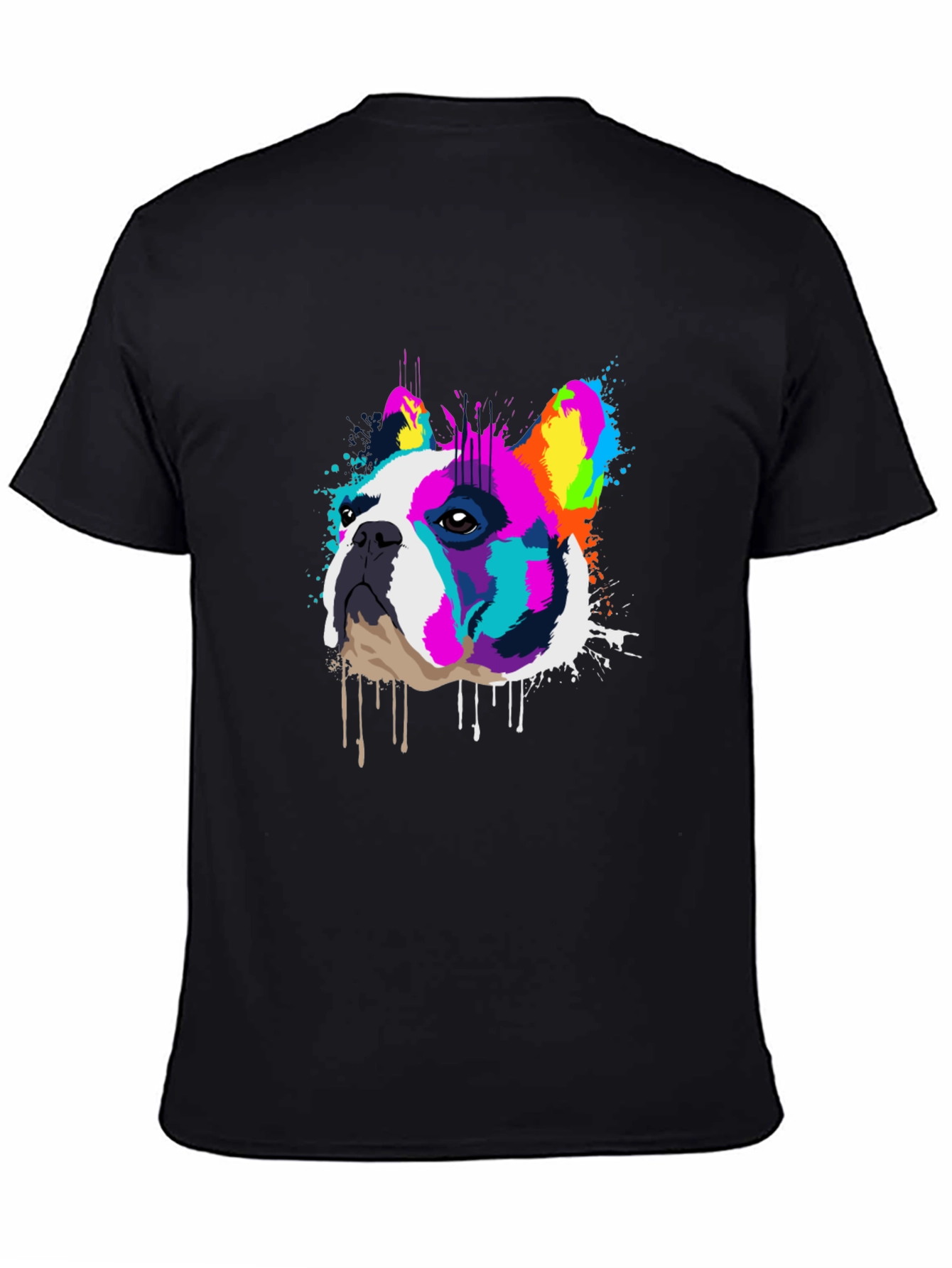 Colorful French Bulldog Graphic T-Shirt