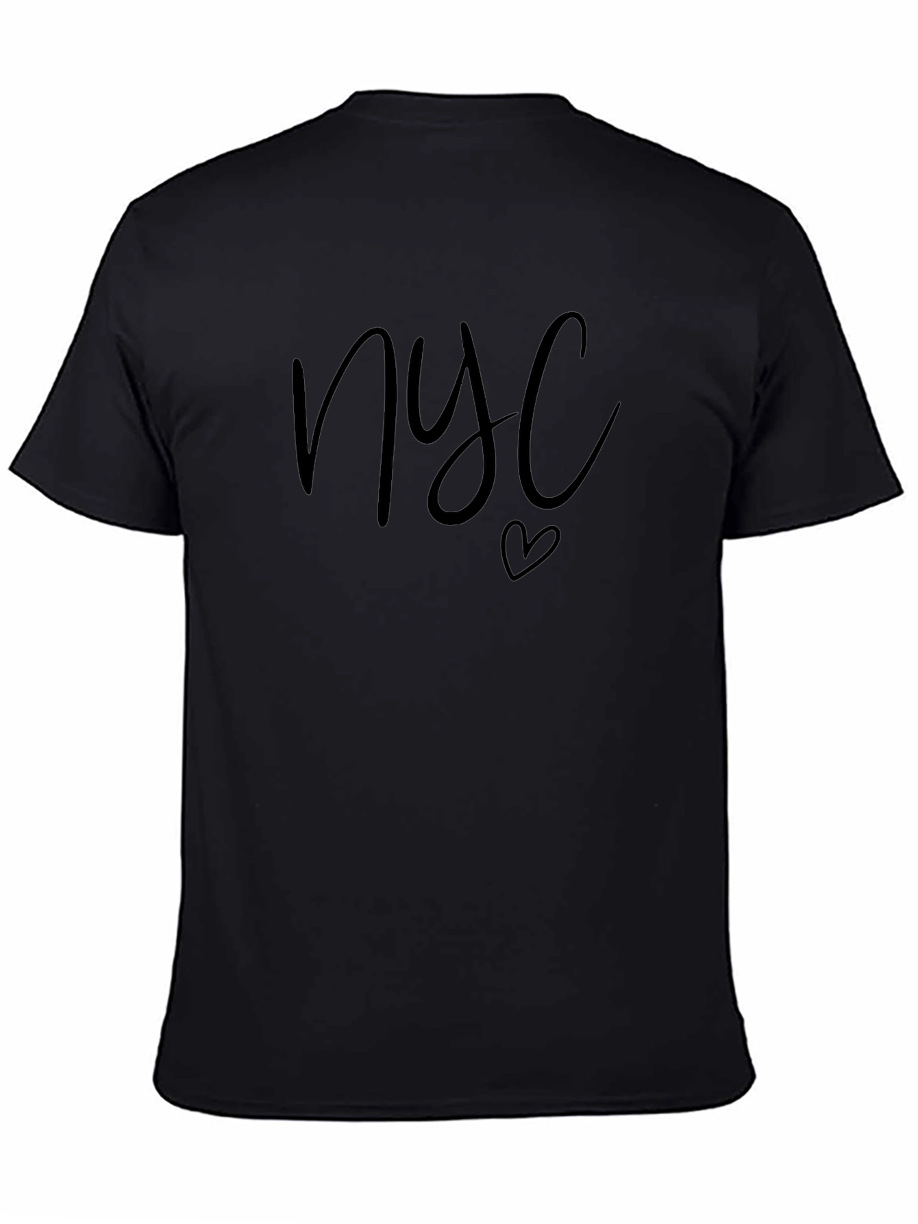NYC Heart Graphic T-Shirt - Black