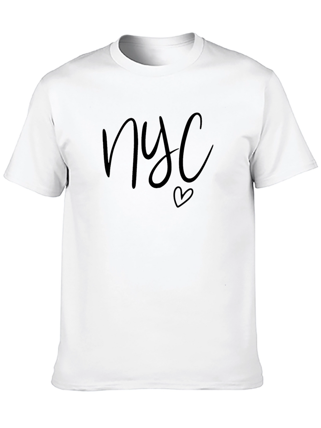NYC Heart Graphic T-Shirt - Black