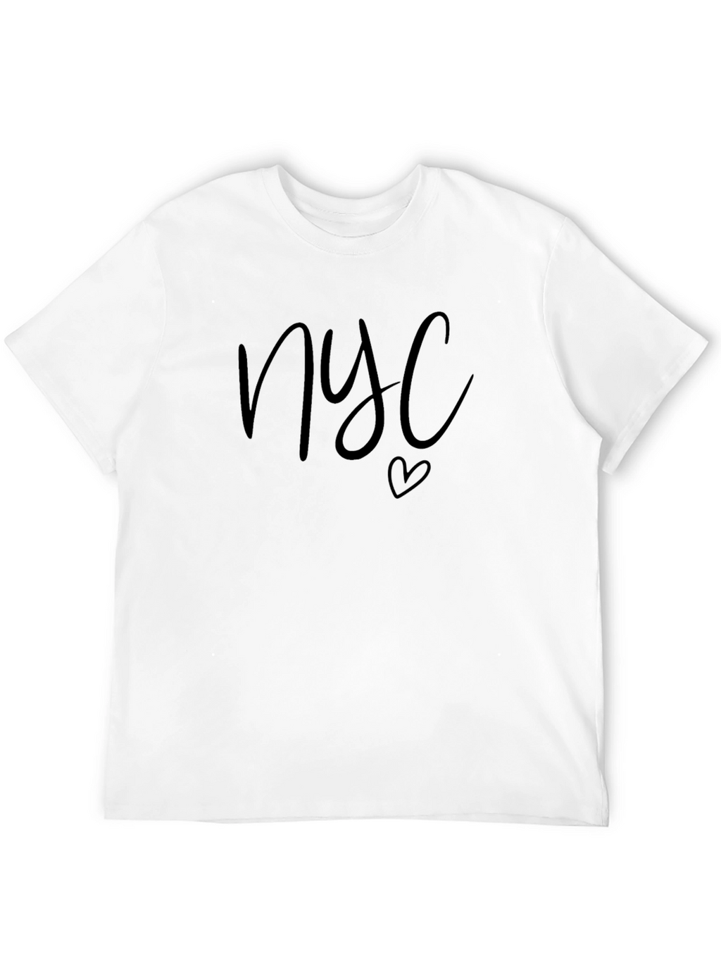 NYC Heart Graphic T-Shirt - Black