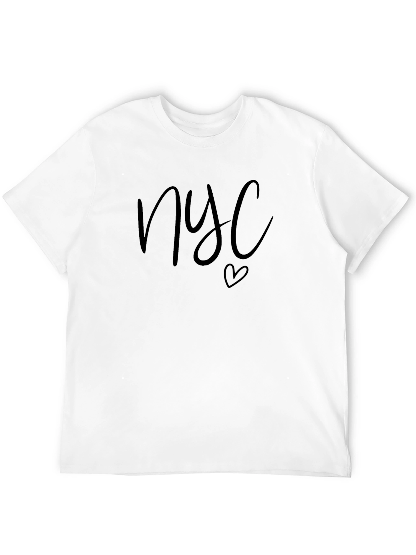 NYC Heart Graphic T-Shirt - Black