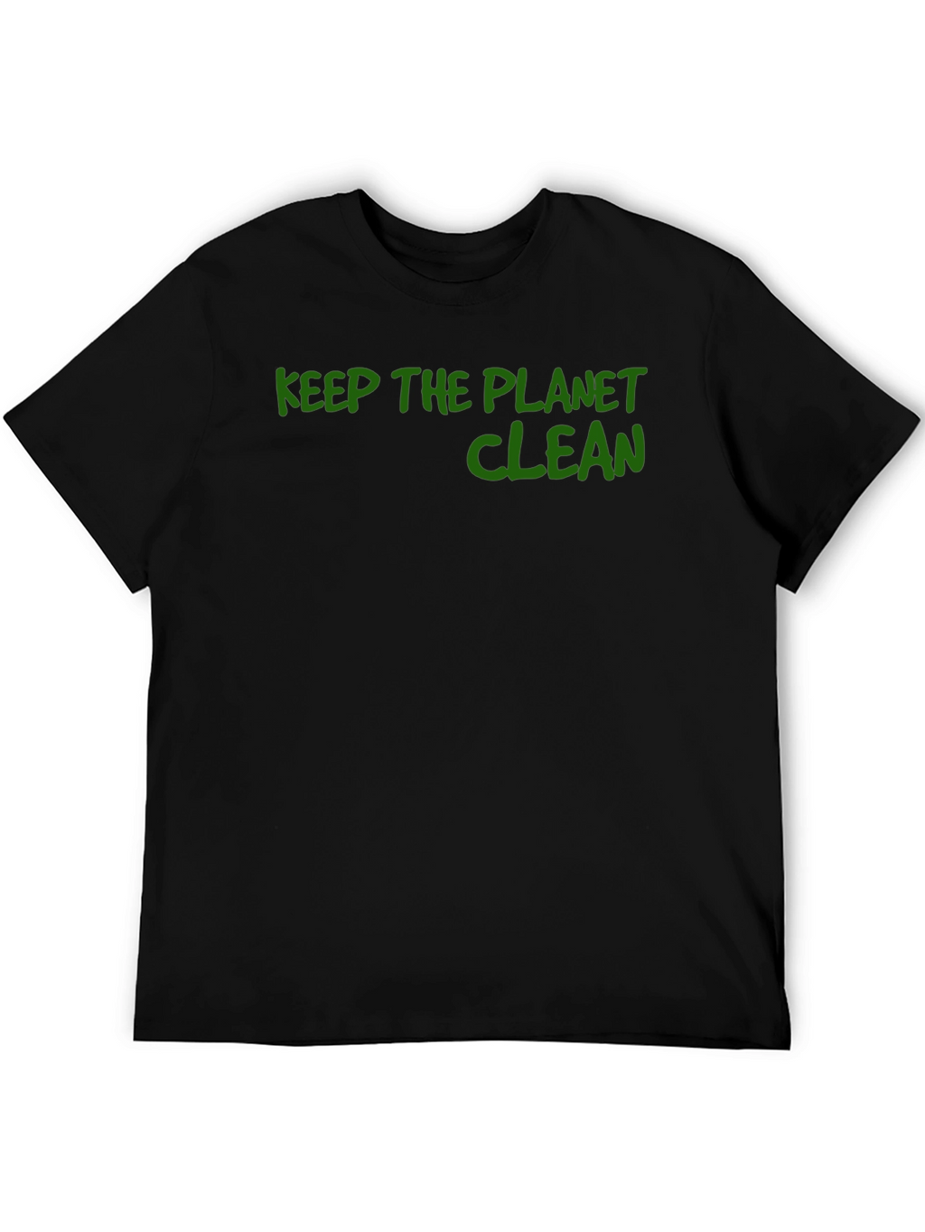 Keep the Planet Clean Graphic Tee - Black