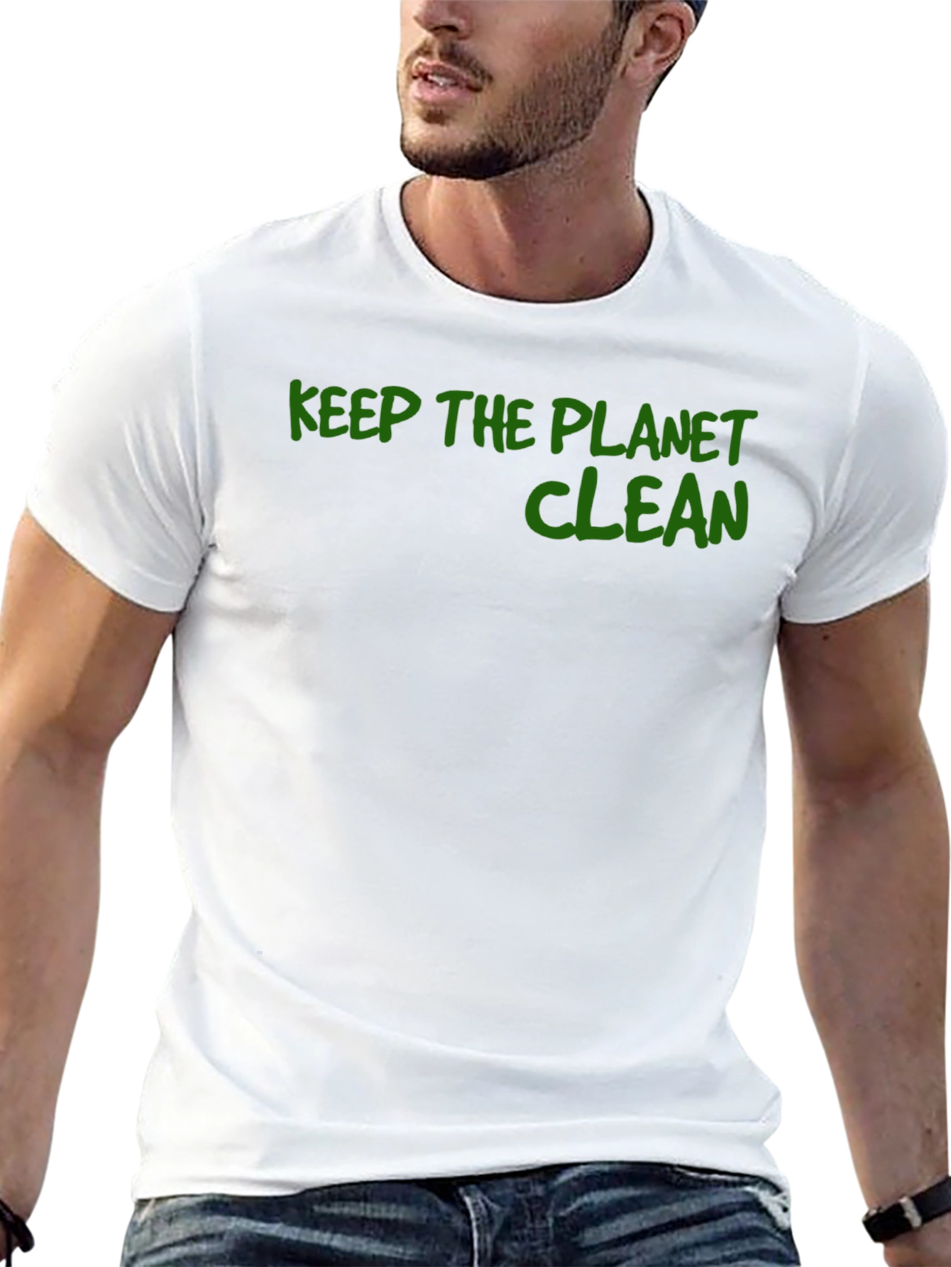 Keep the Planet Clean Graphic Tee - Black