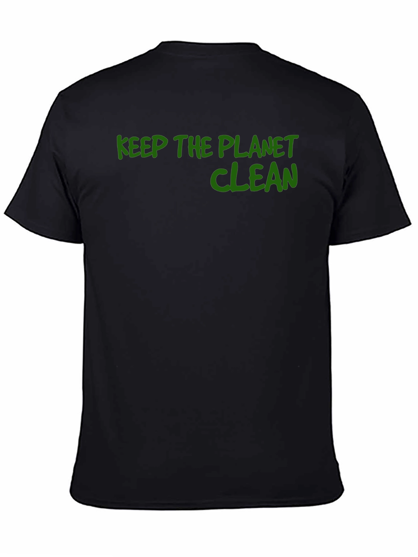 Keep the Planet Clean Graphic Tee - Black