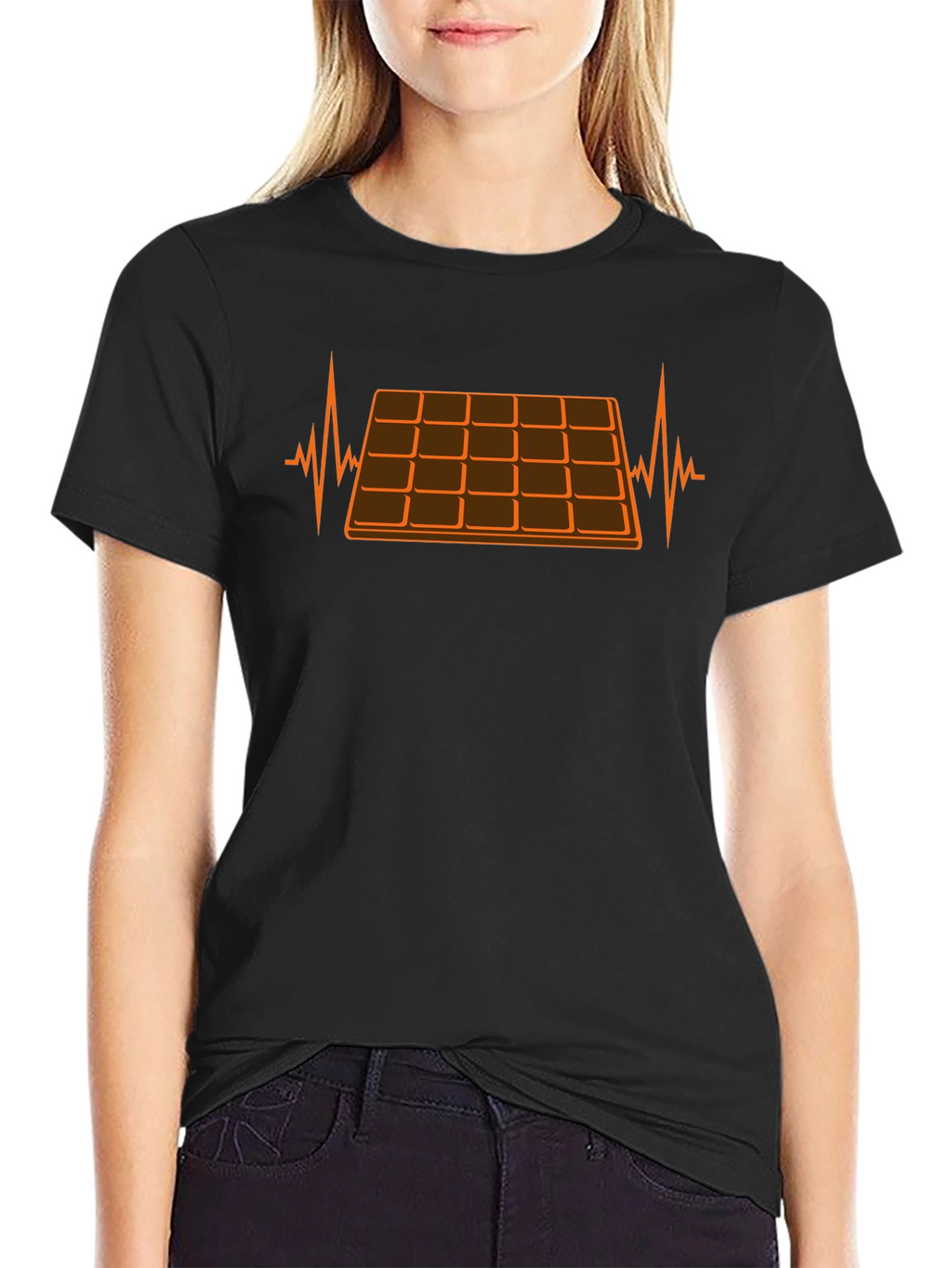 Chocolate Lover T-Shirt: Heartbeat Design