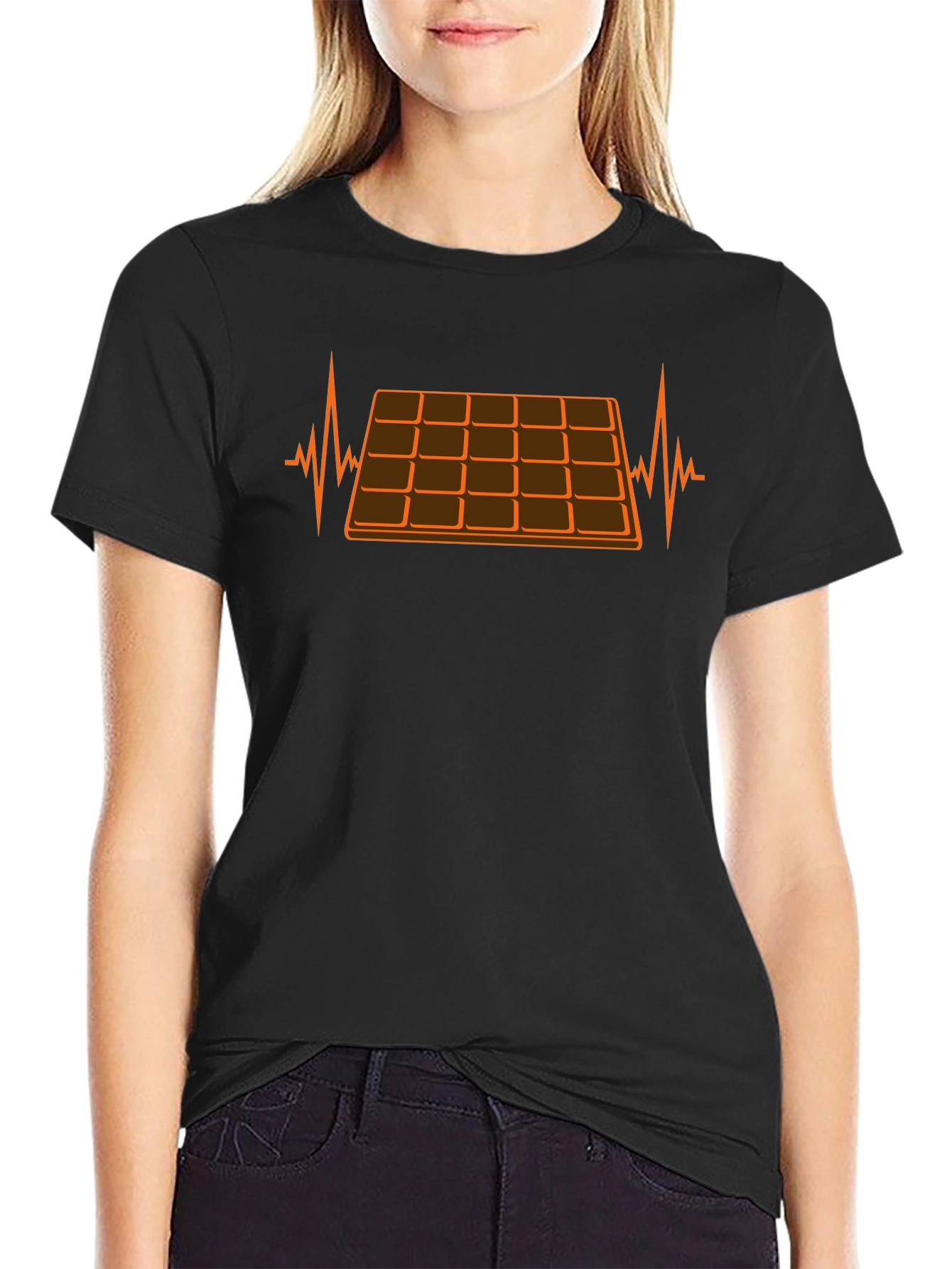 Chocolate Lover T-Shirt: Heartbeat Design