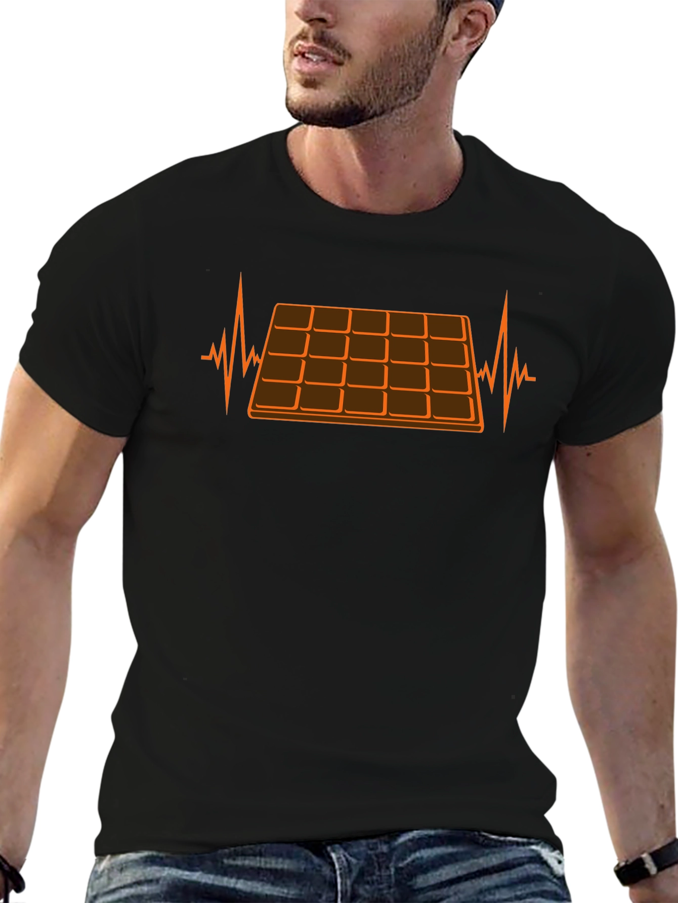 Chocolate Lover T-Shirt: Heartbeat Design