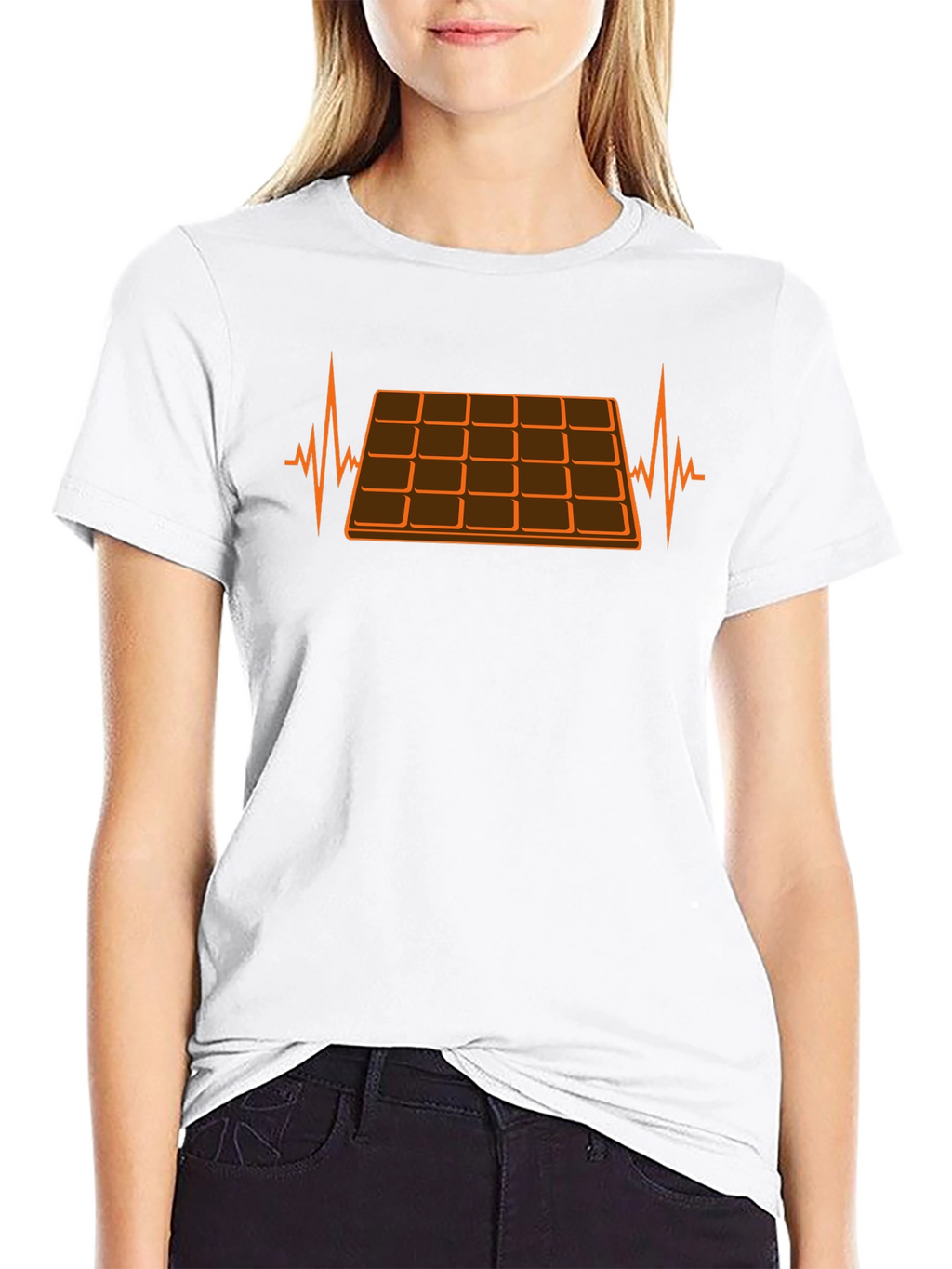Chocolate Lover T-Shirt: Heartbeat Design