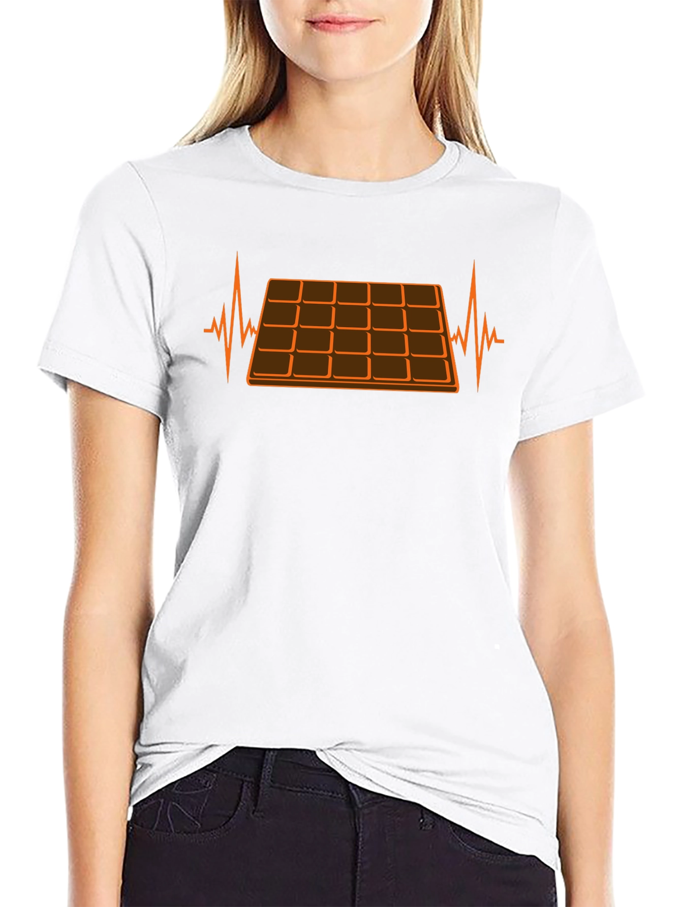 Chocolate Lover T-Shirt: Heartbeat Design
