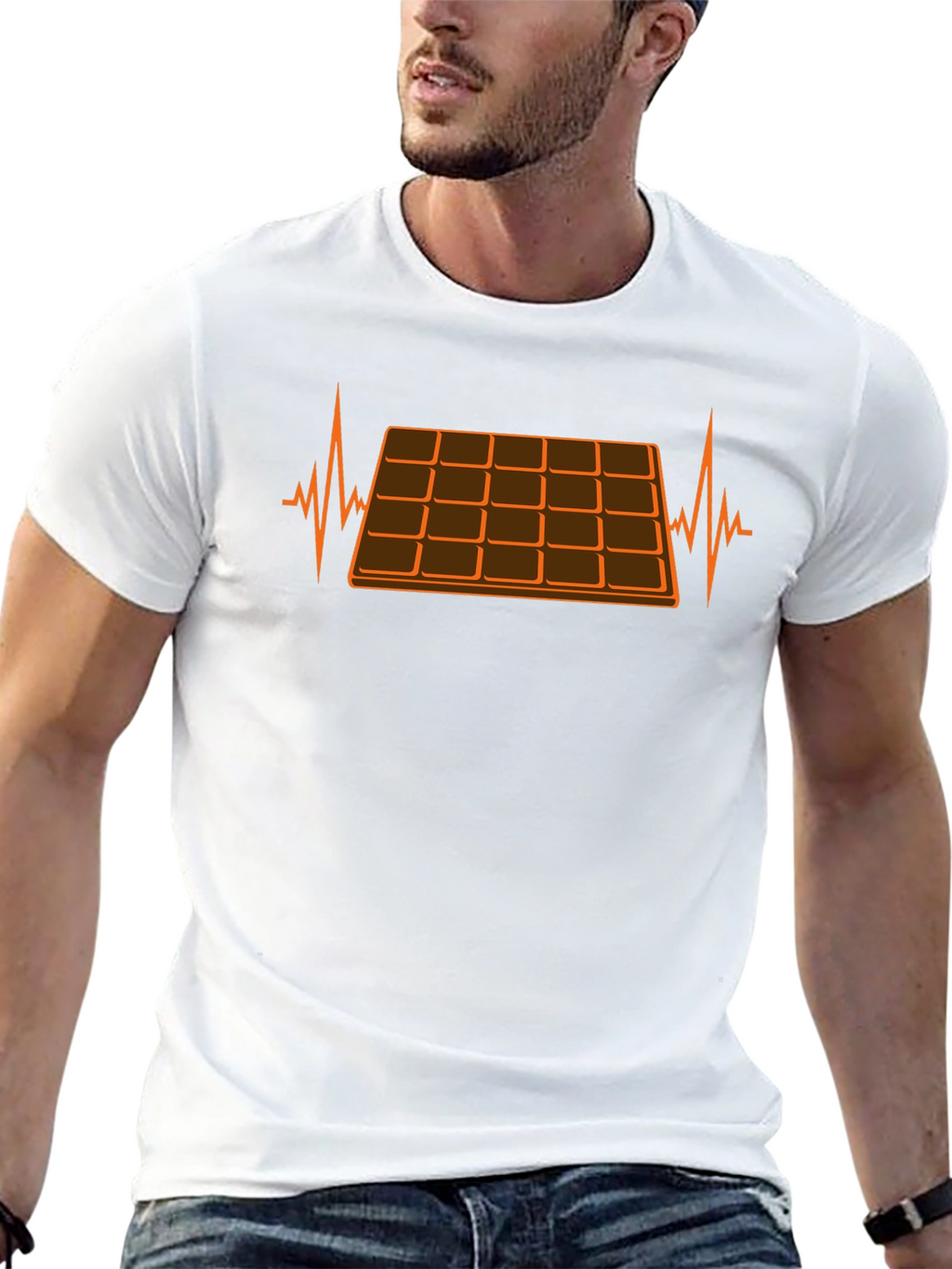 Chocolate Lover T-Shirt: Heartbeat Design