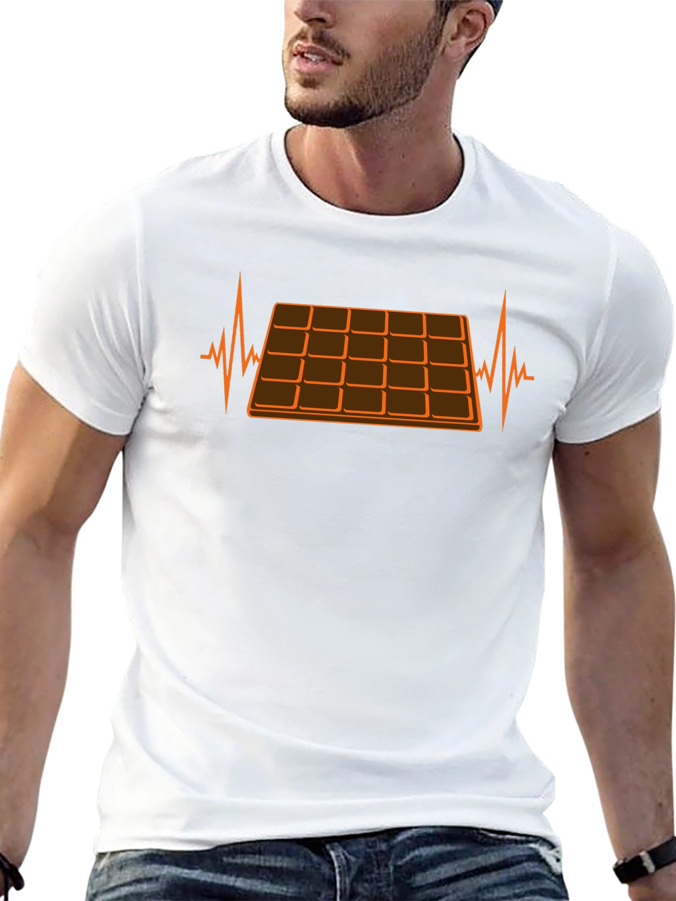 Chocolate Lover T-Shirt: Heartbeat Design