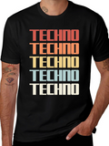 Retro Techno Graphic Tee - Classic Style