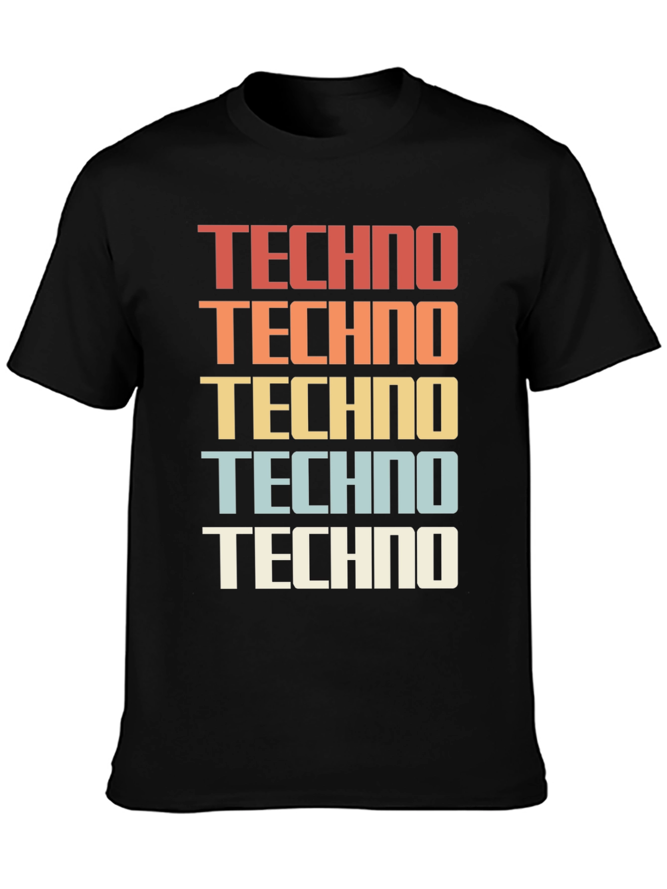 Retro Techno Graphic Tee - Classic Style