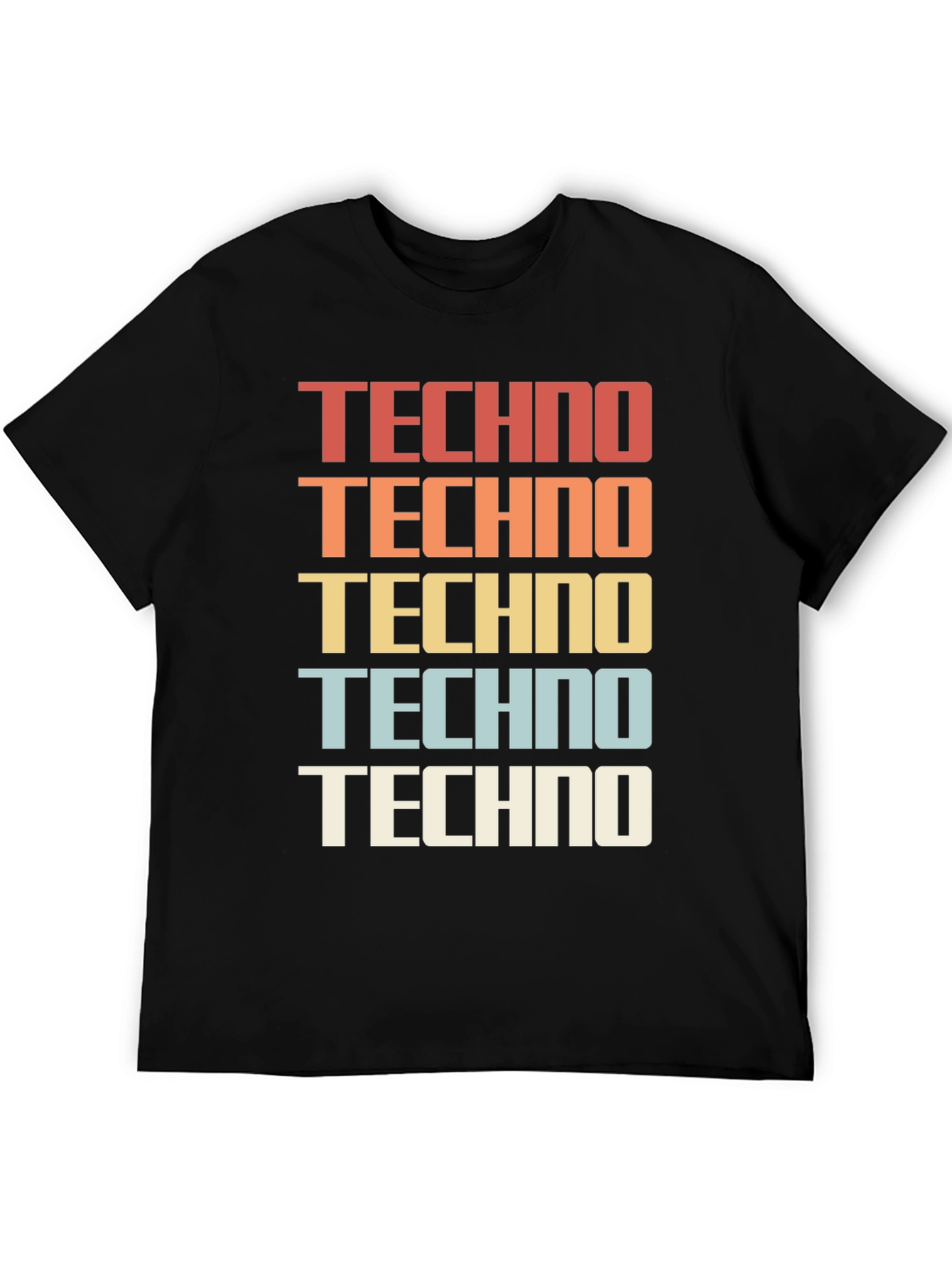 Retro Techno Graphic Tee - Classic Style